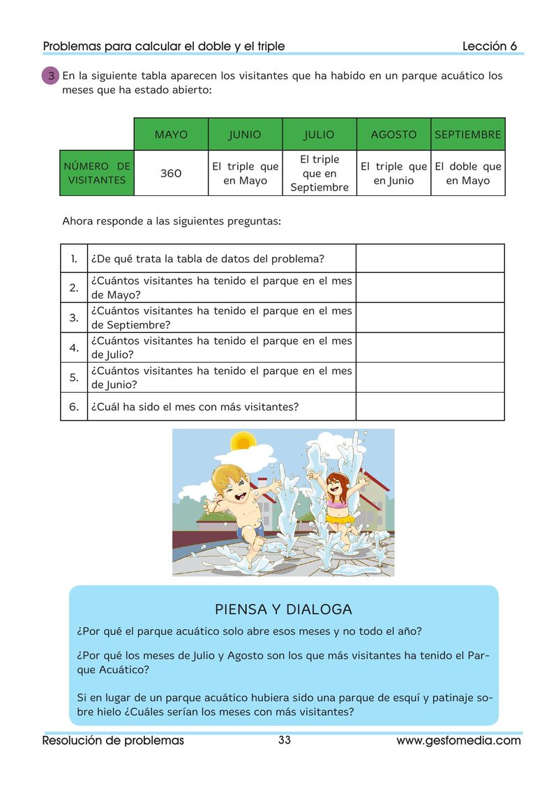 Página de muestra del cuaderno
