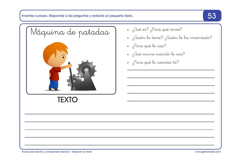Página de muestra del cuaderno