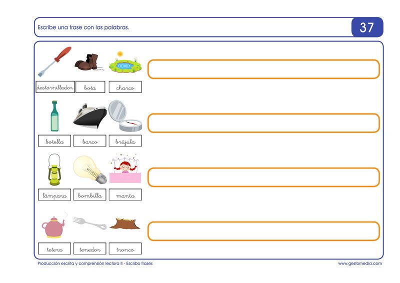 Página de muestra del cuaderno