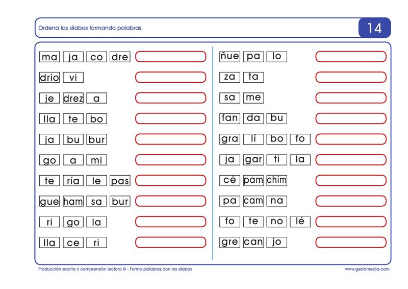 Página de muestra del cuaderno