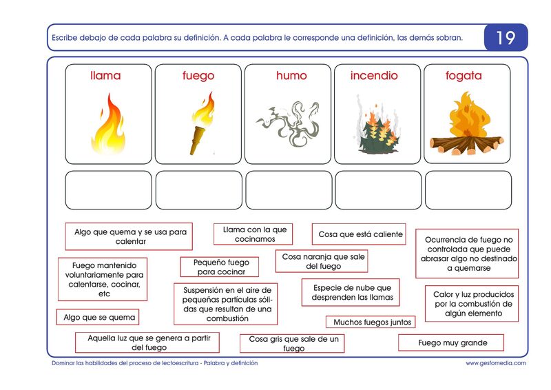Página de muestra del cuaderno