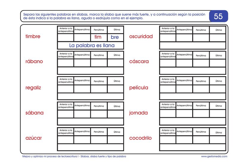 Página de muestra del cuaderno