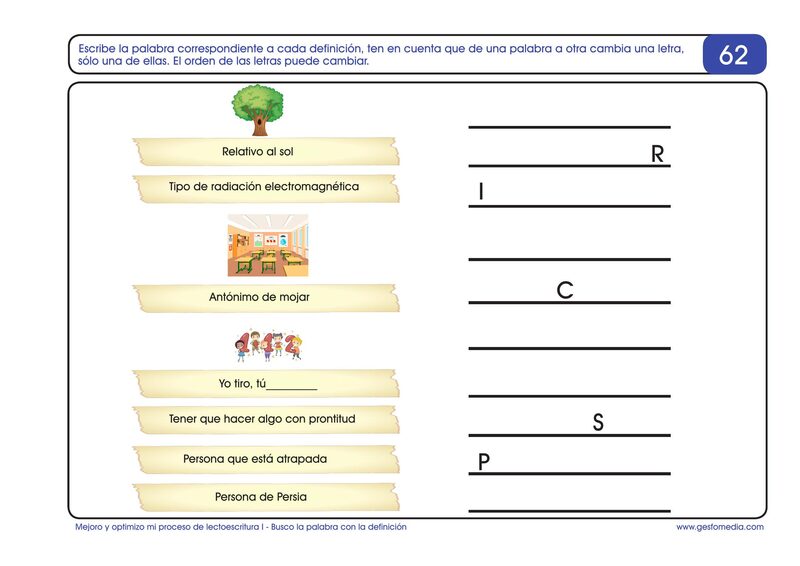 Página de muestra del cuaderno