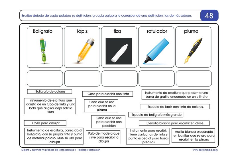 Página de muestra del cuaderno