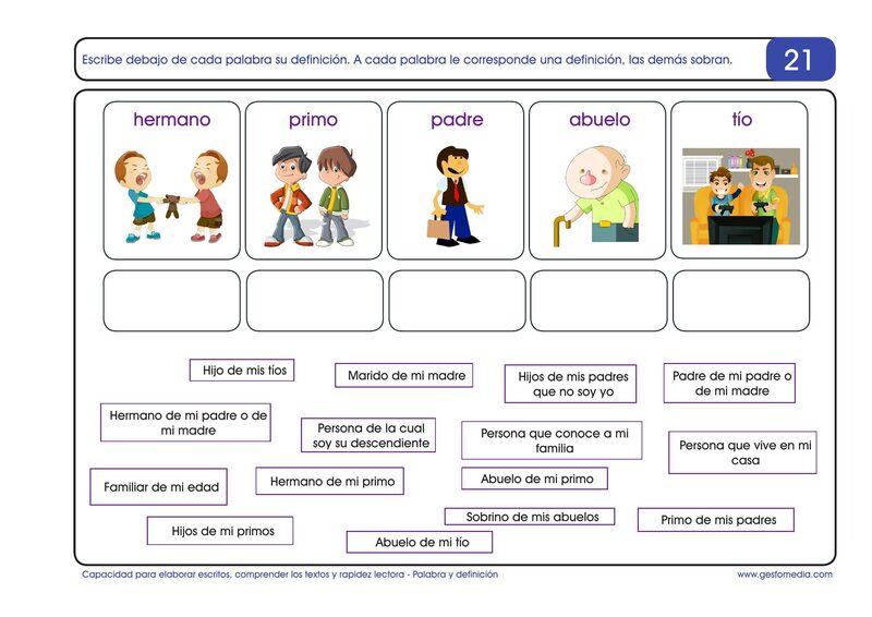 Página de muestra del cuaderno