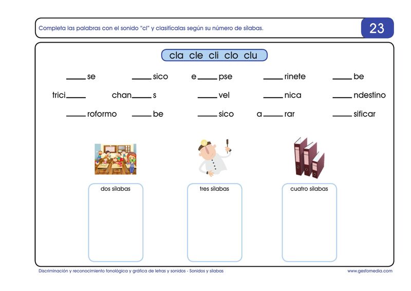 Página de muestra del cuaderno
