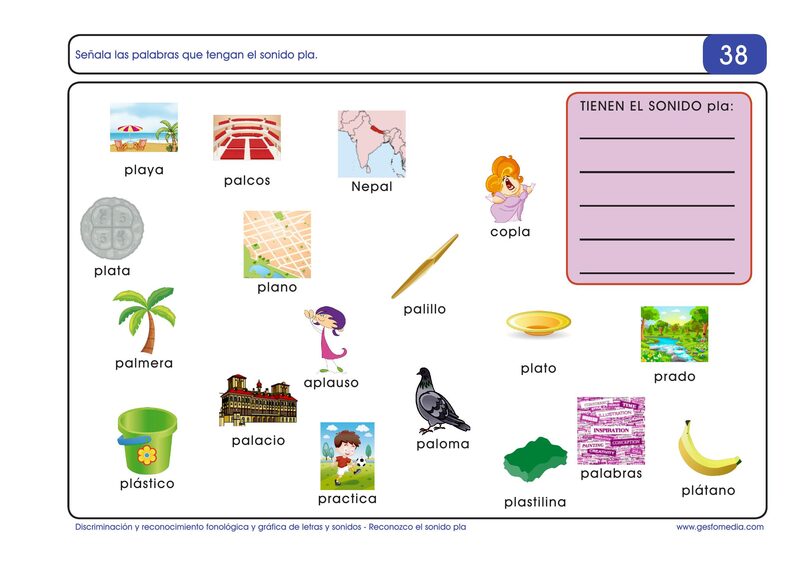 Página de muestra del cuaderno
