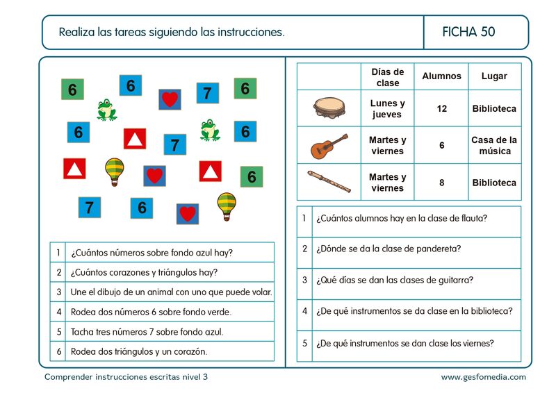 Página de muestra del cuaderno