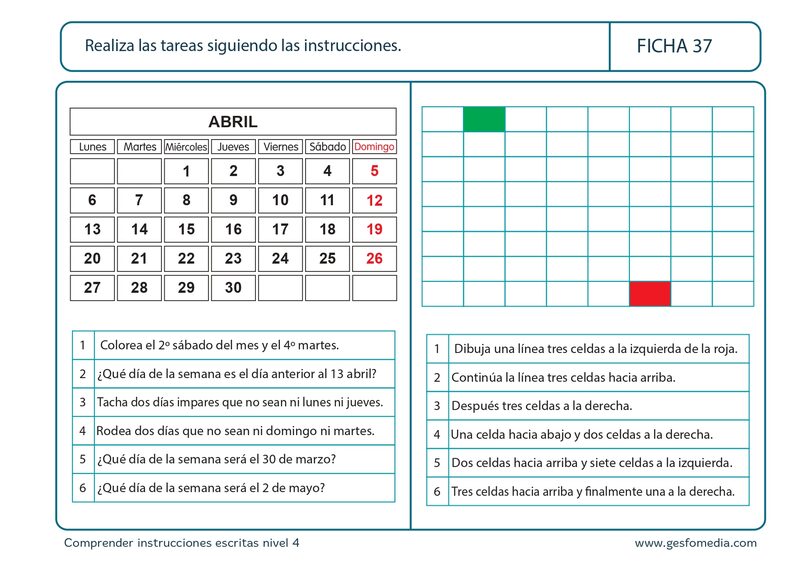 Página de muestra del cuaderno